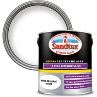 Sandtex Exterior 10 Year Satin Paint - Pure Brilliant White - 2.5L
Sandtex Exterior 10 Year Satin Paint - Pure Brilliant White - 2.5L