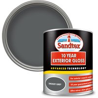 Sandtex Exterior 10 Year Gloss Paint - Smokey Grey - 750ml
Sandtex Exterior 10 Year Gloss Paint - Smokey Grey - 750ml