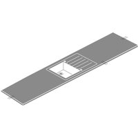 Minerva Ice Crystal Kitchen Sink Worktop - Left Hand Bowl - 305 x 65 x 2.5cm
Minerva Ice Crystal Kitchen Sink Worktop - Left Hand Bowl - 305 x 65 x 2.5cm