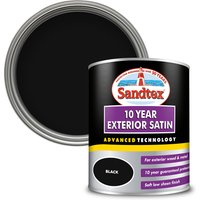 Sandtex Exterior 10 Year Satin Paint - Black - 750ml
Sandtex Exterior 10 Year Satin Paint - Black - 750ml