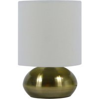 Saalbach Touch Table Lamp - Antique Brass effect/White Shade
Saalbach Touch Table Lamp - Antique Brass effect/White Shade
