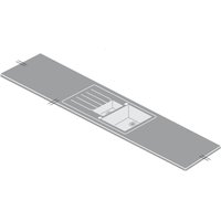 Minerva Ice Crystal Kitchen Sink Worktop - Acrylic 1.5 Duo Right Hand Bowl - 305 x 65 x 2.5cm
Minerva Ice Crystal Kitchen Sink Worktop - Acrylic 1.5 Duo Right Hand Bowl - 305 x 65 x 2.5cm