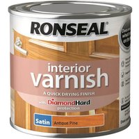 Ronseal Interior Varnish Satin Antique Pine - 250ml
Ronseal Interior Varnish Satin Antique Pine - 250ml