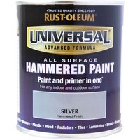 Rust-Oleum Universal All Surface Paint Hammered Silver 750ml
Rust-Oleum Universal All Surface Paint Hammered Silver 750ml