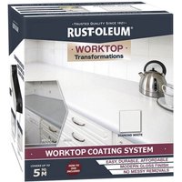 Rust-Oleum Kitchen Worktop Transformation Kit Diamond White - 1.5L
Rust-Oleum Kitchen Worktop Transformation Kit Diamond White - 1.5L