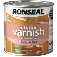 Ronseal Interior Varnish Matt Medium Oak - 250ml
Ronseal Interior Varnish Matt Medium Oak - 250ml