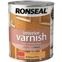 Ronseal Interior Varnish Gloss Antique Pine - 750ml
Ronseal Interior Varnish Gloss Antique Pine - 750ml