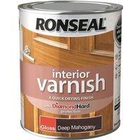 Ronseal Interior Varnish Gloss Deep Mahogany - 750ml
Ronseal Interior Varnish Gloss Deep Mahogany - 750ml