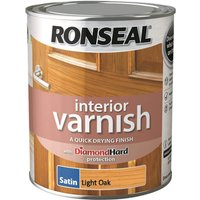 Ronseal Interior Varnish Satin Light Oak - 750ml
Ronseal Interior Varnish Satin Light Oak - 750ml