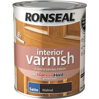 Ronseal Interior Varnish Satin Walnut - 750ml
Ronseal Interior Varnish Satin Walnut - 750ml