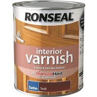 Ronseal Interior Varnish Satin Teak - 750ml
Ronseal Interior Varnish Satin Teak - 750ml