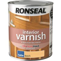 Ronseal Interior Varnish Satin Beech - 750ml
Ronseal Interior Varnish Satin Beech - 750ml