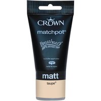 Crown Breatheasy Taupe - Matt Emulsion Paint - 40ml Tester
Crown Breatheasy Taupe - Matt Emulsion Paint - 40ml Tester