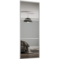 Linear Sliding Wardrobe Door 3 Panel Mirror with Silver Frame (W)762mm
Linear Sliding Wardrobe Door 3 Panel Mirror with Silver Frame (W)762mm