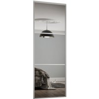 Linear Sliding Wardrobe Door 3 Panel Mirror with Silver Frame (W)914mm
Linear Sliding Wardrobe Door 3 Panel Mirror with Silver Frame (W)914mm