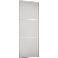 Linear Sliding Wardrobe Door 3 Panel White with White frame (W)762mm
Linear Sliding Wardrobe Door 3 Panel White with White frame (W)762mm