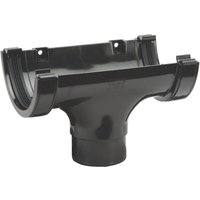 Polypipe Half Round Gutter Running Outlet - 112mm - Black
Polypipe Half Round Gutter Running Outlet - 112mm - Black