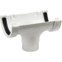 Polypipe Half Round Gutter Running Outlet - 112mm - White
Polypipe Half Round Gutter Running Outlet - 112mm - White