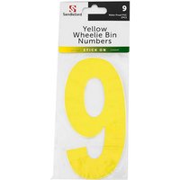 Yellow Wheelie Bin Number - 9
Yellow Wheelie Bin Number - 9