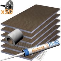 Wetrooms2Go 12mm Waterproof Board Wall Kit 4.32m sq
Wetrooms2Go 12mm Waterproof Board Wall Kit 4.32m sq