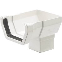 Polypipe Square Stop End Outlet - 112mm - White 
Polypipe Square Stop End Outlet - 112mm - White