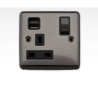 Arlec Metal Screwed 13 Amp 1 Gang Switched Socket with 2 x 2.1 Amp USB Black Nickel
Arlec Metal Screwed 13 Amp 1 Gang Switched Socket with 2 x 2.1 Amp USB Black Nickel