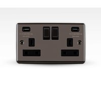 Arlec Metal Screwed 13 Amp 2 Gang Switched Socket with 2 x 3.A USB Black Nickel
Arlec Metal Screwed 13 Amp 2 Gang Switched Socket with 2 x 3.A USB Black Nickel