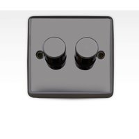 Arlec Metal Screwed 250 Watt 2 Gang 2 Way Dimmer Black Nickel
Arlec Metal Screwed 250 Watt 2 Gang 2 Way Dimmer Black Nickel