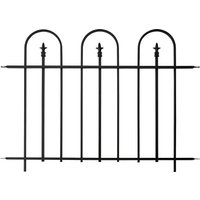 Triple Arch Finial Fence Section Black
Triple Arch Finial Fence Section Black