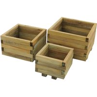 Forest Garden Wooden Kendal Square Planter (Set of 3)
Forest Garden Wooden Kendal Square Planter (Set of 3)