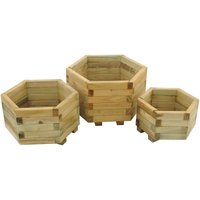 Forest Garden Wooden York Hexagonal Planter (Set of 3)
Forest Garden Wooden York Hexagonal Planter (Set of 3)