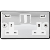 Arlec Metal Screwed 13 Amp 2 Gang Switched Socket with 2 x 3.A USB Polished Chrome
Arlec Metal Screwed 13 Amp 2 Gang Switched Socket with 2 x 3.A USB Polished Chrome