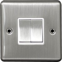 Arlec Metal Screwed 10 Amp 2 Gang 2 Way Switch Stainless Steel
Arlec Metal Screwed 10 Amp 2 Gang 2 Way Switch Stainless Steel