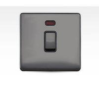 Arlec Metal Screwless 20 Amp 1 Gang Double Pole Switch Flex Outliet with Neon Black Nickel
Arlec Metal Screwless 20 Amp 1 Gang Double Pole Switch Flex Outliet with Neon Black Nickel