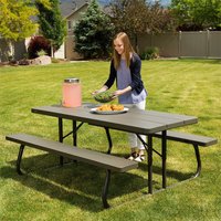 Lifetime 6ft Classic Folding Picnic Table - Brown
Lifetime 6ft Classic Folding Picnic Table - Brown