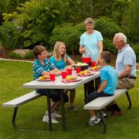 Lifetime 6ft Classic Folding Picnic Table - Putty
Lifetime 6ft Classic Folding Picnic Table - Putty