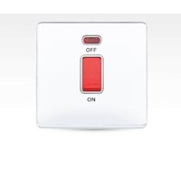 Arlec Metal Screwless 45 Amp 1 Gang Double Pole Switch with Neon Polished Chrome
Arlec Metal Screwless 45 Amp 1 Gang Double Pole Switch with Neon Polished Chrome