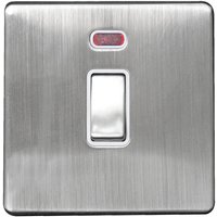 Arlec Metal Screwless 45 Amp 1 Gang Double Pole Switch with Neon Stainless Steel
Arlec Metal Screwless 45 Amp 1 Gang Double Pole Switch with Neon Stainless Steel