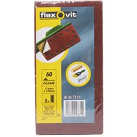 Flexovit PTA Sanding Sheets 1/2 Punched - 115 x 230mm - 60 Grit
Flexovit PTA Sanding Sheets 1/2 Punched - 115 x 230mm - 60 Grit