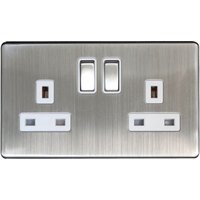 Arlec Metal Screwless 13 Amp 2 Gang Switched Socket Stainless Steel
Arlec Metal Screwless 13 Amp 2 Gang Switched Socket Stainless Steel