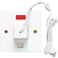 Arlec Square Edge 45 Amp Pull Switch with Neon White
Arlec Square Edge 45 Amp Pull Switch with Neon White