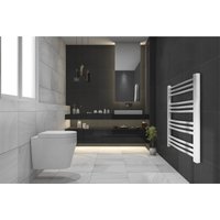 White Curved Heated Towel Rail - 1200 x 550mm
White Curved Heated Towel Rail - 1200 x 550mm
