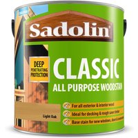 Sadolin Classic Light Oak Woodstain- 2.5L
Sadolin Classic Light Oak Woodstain- 2.5L