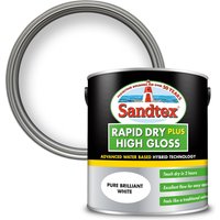Sandtex Rapid Dry Gloss Paint - Pure Brilliant White - 2.5L
Sandtex Rapid Dry Gloss Paint - Pure Brilliant White - 2.5L