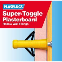Plasplugs Super Toggle Fixings Clip Pack x 20
Plasplugs Super Toggle Fixings Clip Pack x 20