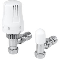Thermostatic Radiator Valve - Angled & Lockshield - White
Thermostatic Radiator Valve - Angled & Lockshield - White