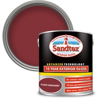 Sandtex Exterior 10 Year Gloss Paint - Classic Burgundy - 2.5L
Sandtex Exterior 10 Year Gloss Paint - Classic Burgundy - 2.5L