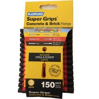 Plasplugs Mixed Solid Wall Fixings Clip - 150 Pack
Plasplugs Mixed Solid Wall Fixings Clip - 150 Pack