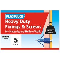 Plasplugs HD Plasterboard & Screws - 5 pack
Plasplugs HD Plasterboard & Screws - 5 pack