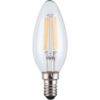 TCP LED Filament Clear Candle 4W E14 Light Bulb - 3 pack
TCP LED Filament Clear Candle 4W E14 Light Bulb - 3 pack